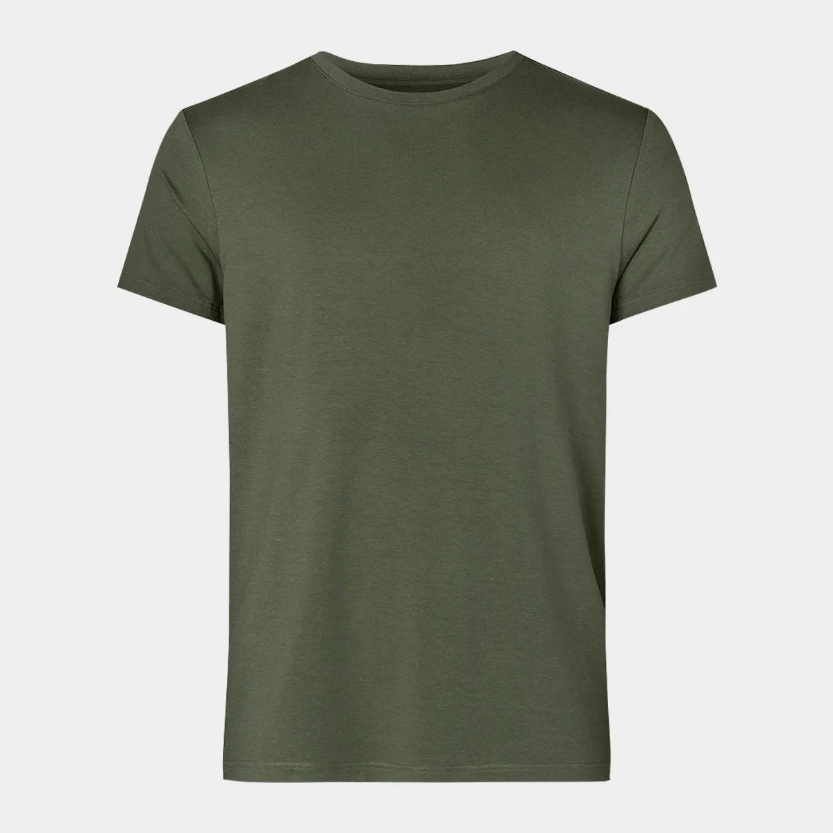 Army grøn bambus crew neck T-shirt