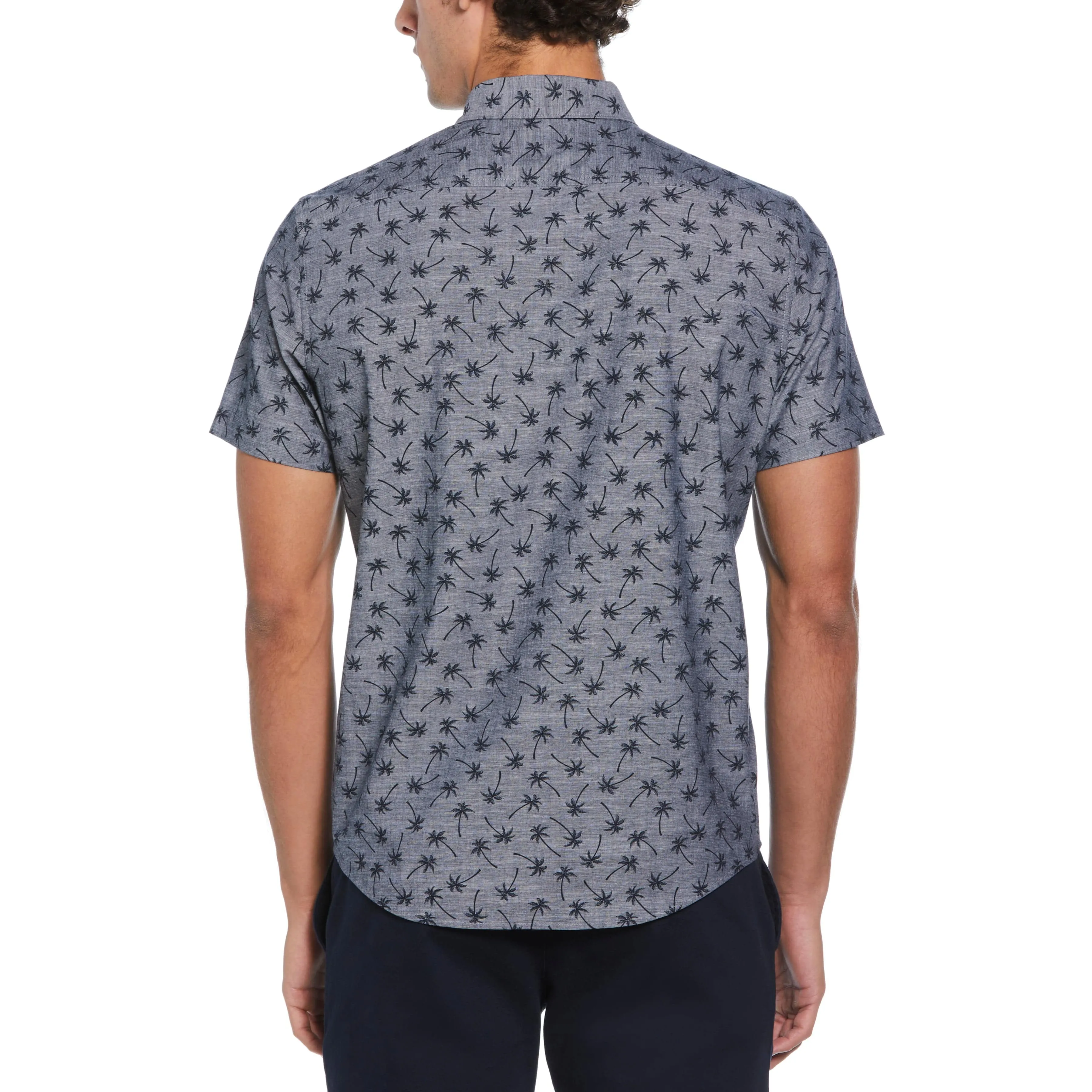 Cotton Chambray Palm Shirt