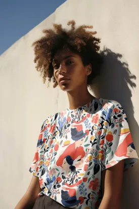 Floral Fantasy Women's Printed T-Shirt