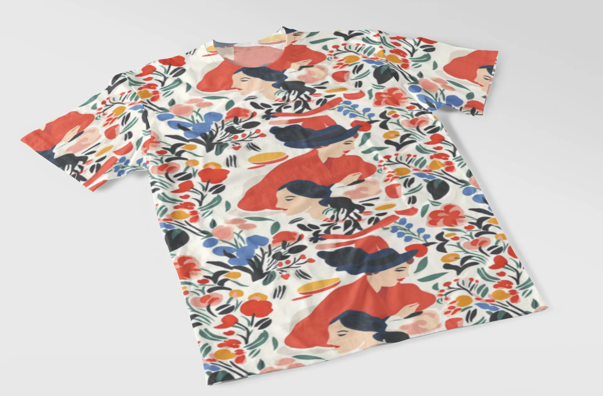 Floral Fantasy Women's Printed T-Shirt