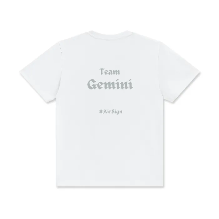 Gemini Crew Neck Cotton T-Shirt