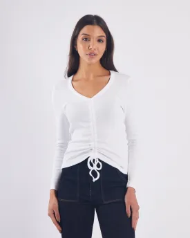 Heather T-Shirt Dove White