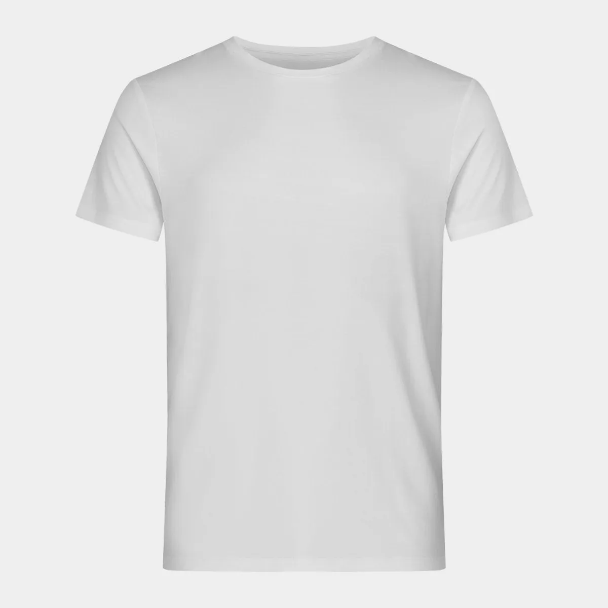 Hvid bambus crew neck T-shirt