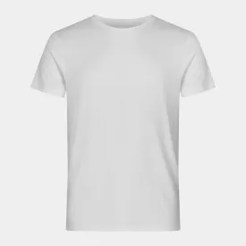Hvid bambus crew neck T-shirt