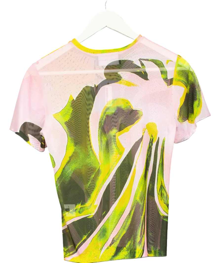 Louisa Ballou Pink Sheer Beach T-shirt UK M