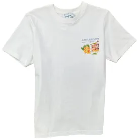 Men's Casa Airline Logo T-Shirt White Size M