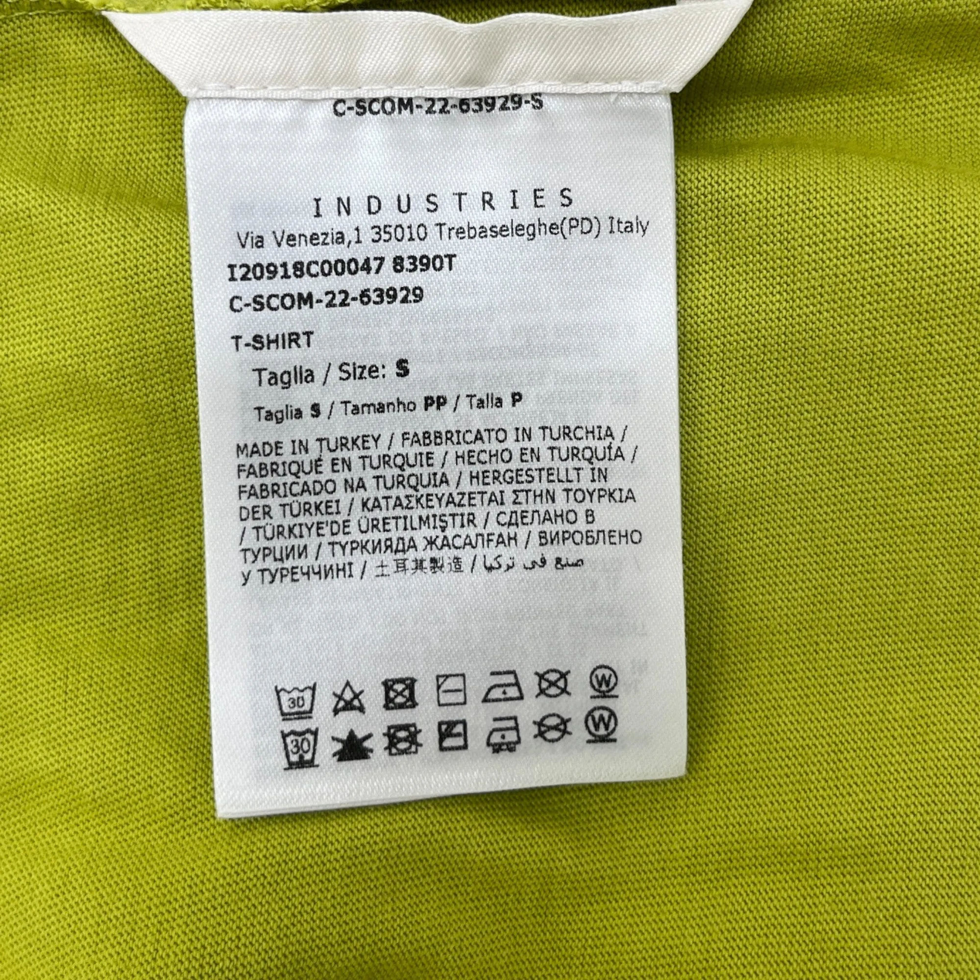 Men's Logo T-Shirt Green Size S