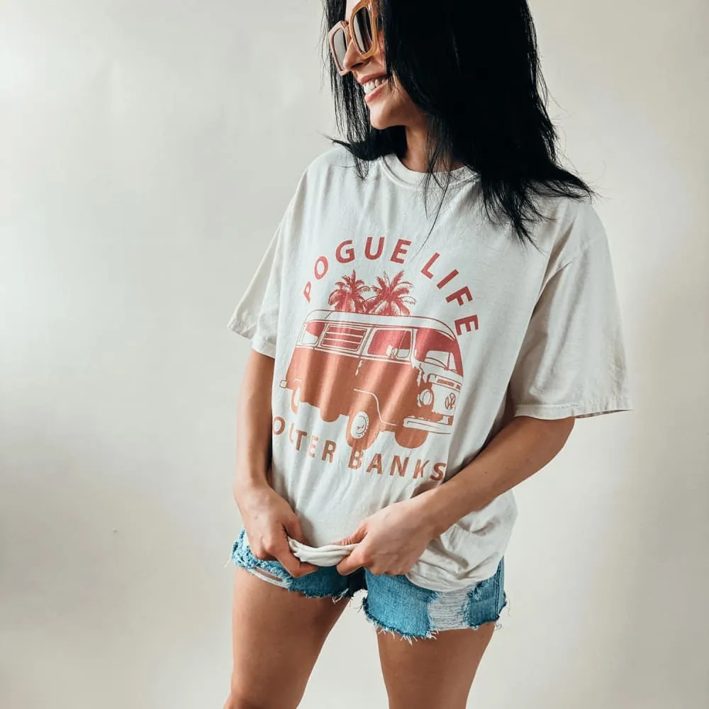 Outer Banks Pogue Life Tee - Chambray