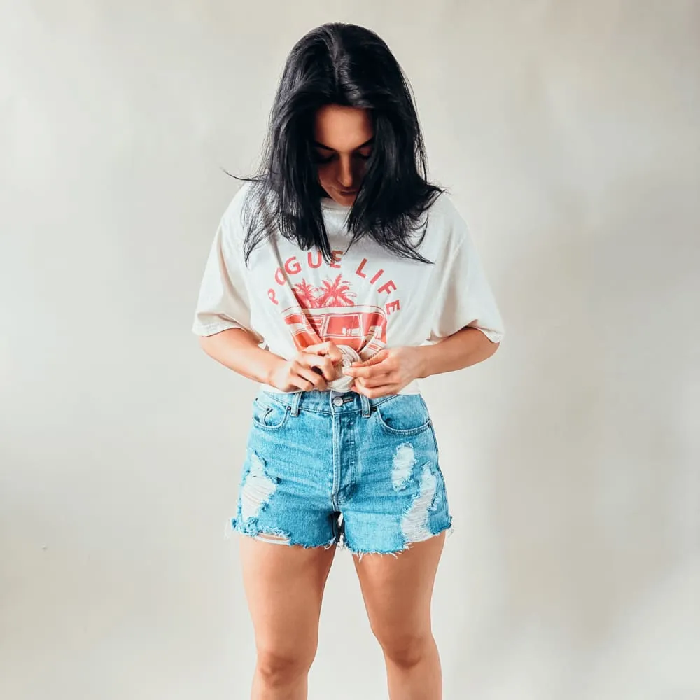 Outer Banks Pogue Life Tee - Chambray