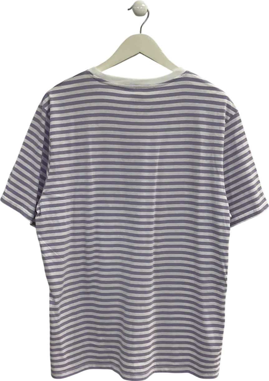 Purple Little Miss Hug Striped T-shirt UK XL