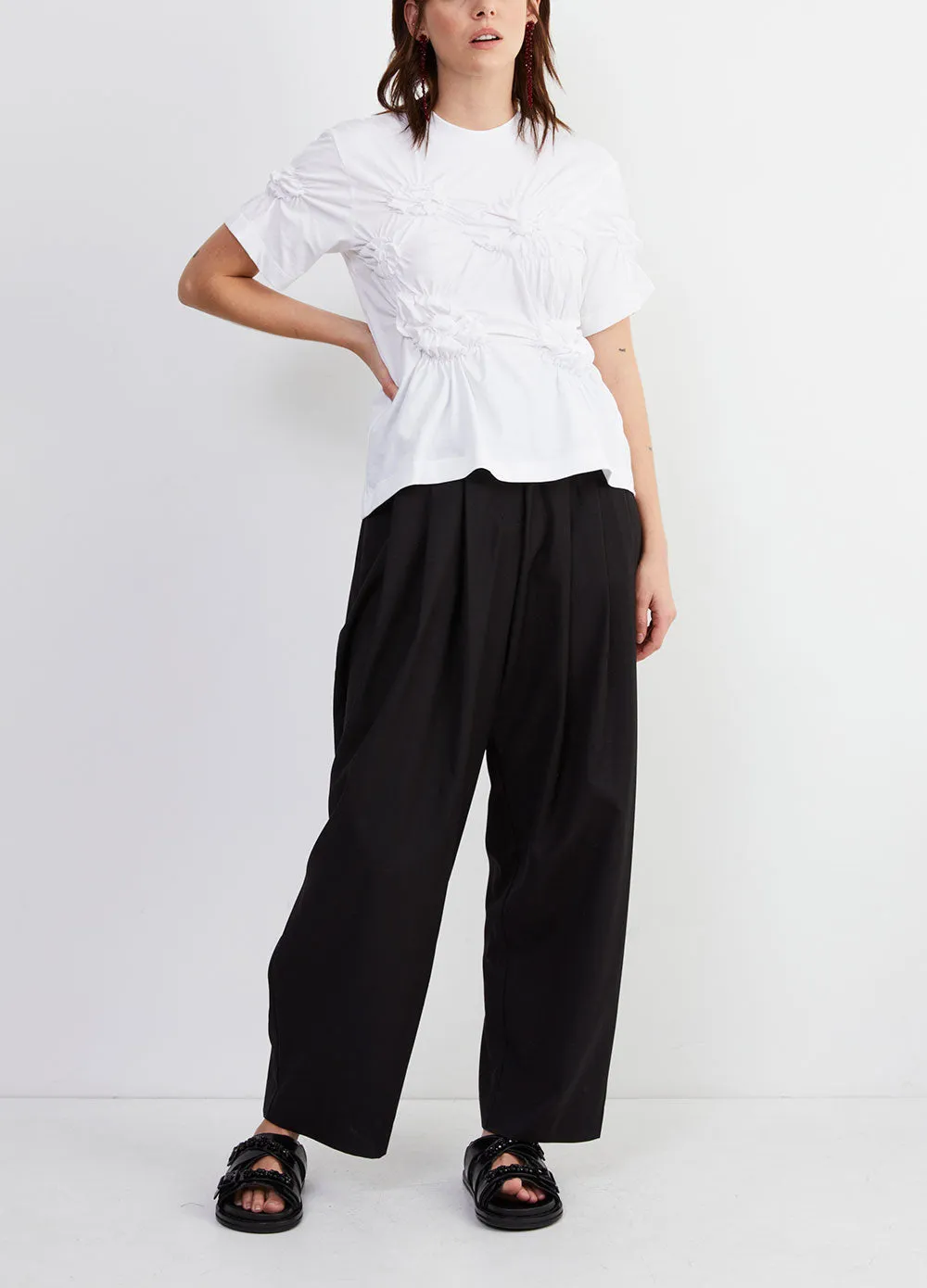 Ruched Flower T-Shirt