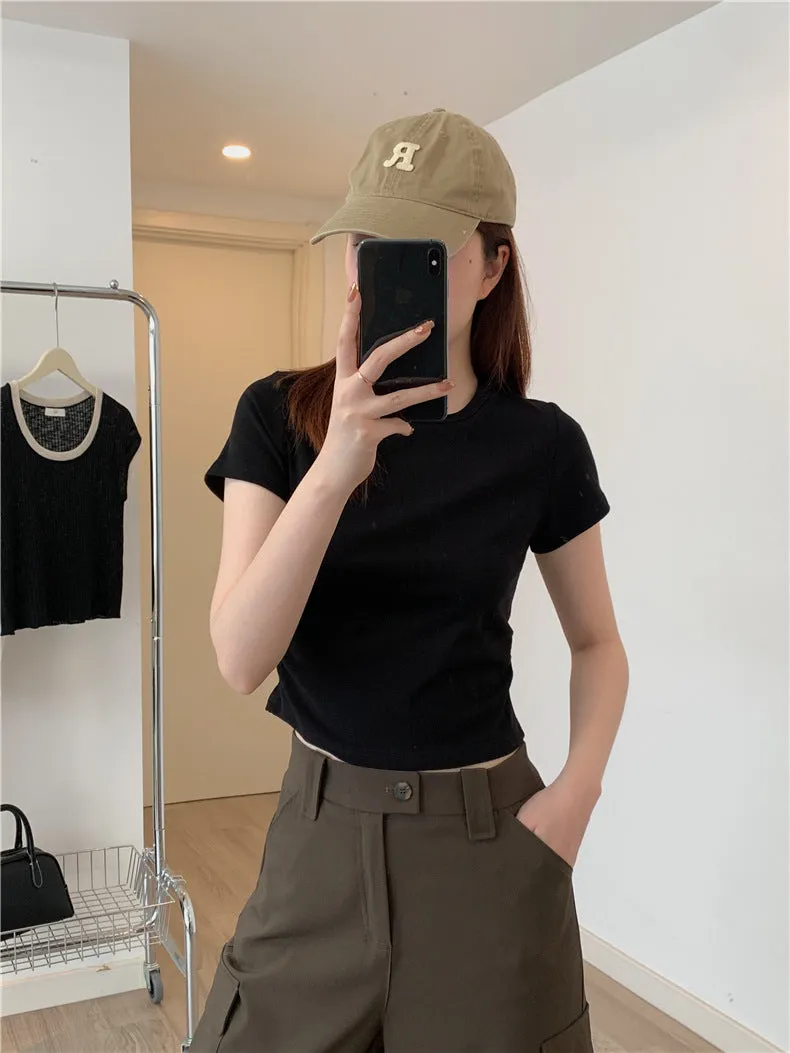 Ruched T-shirt (preorder/ 5 colours)