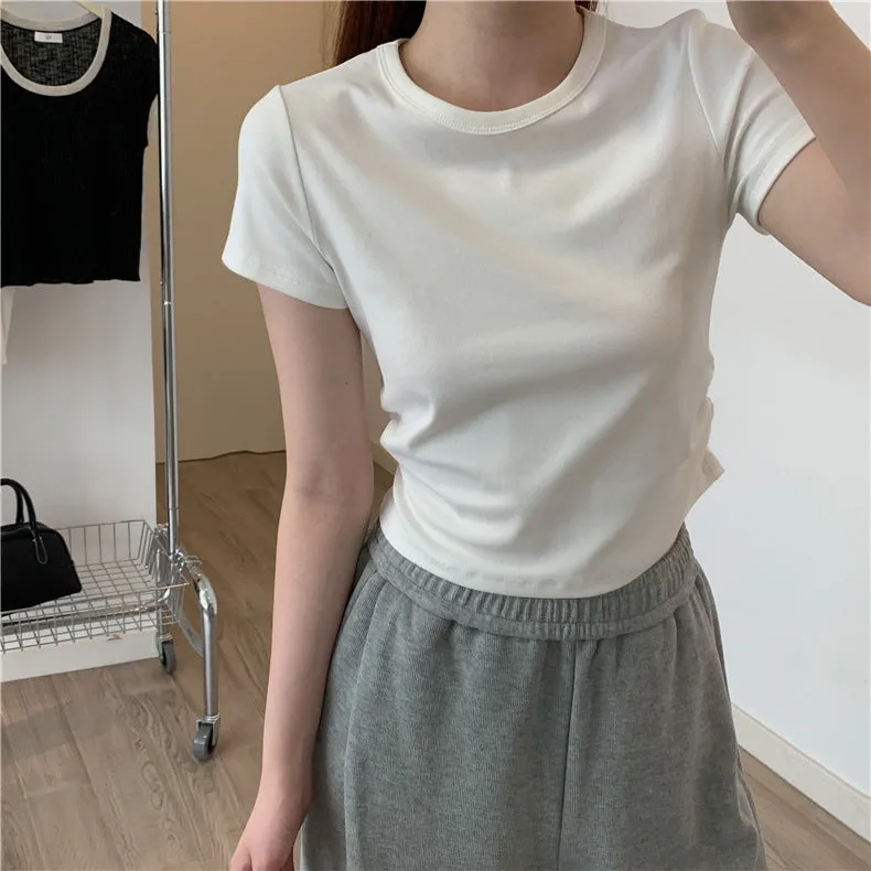 Ruched T-shirt (preorder/ 5 colours)