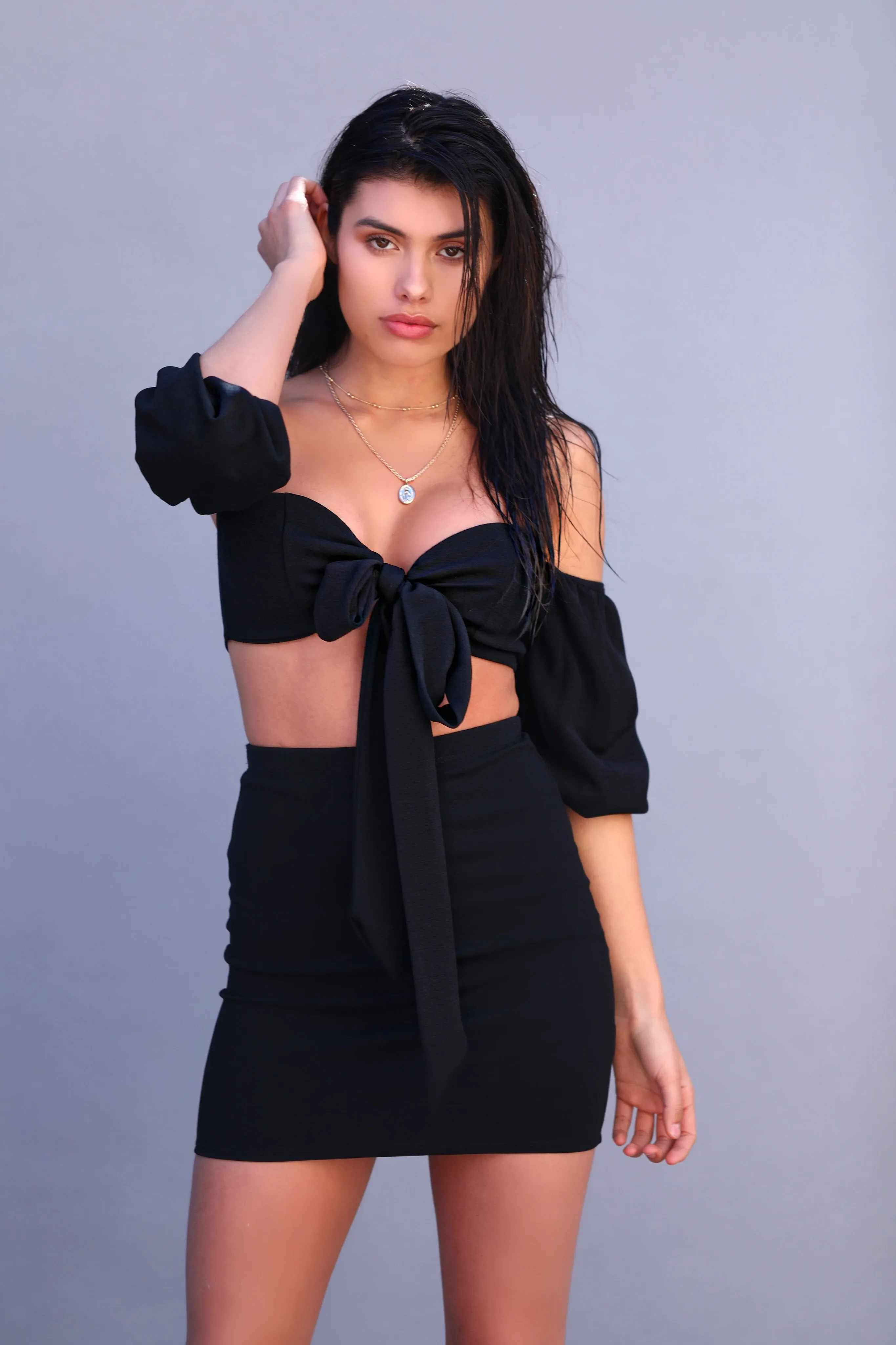SARAH KNOT FRONT SET