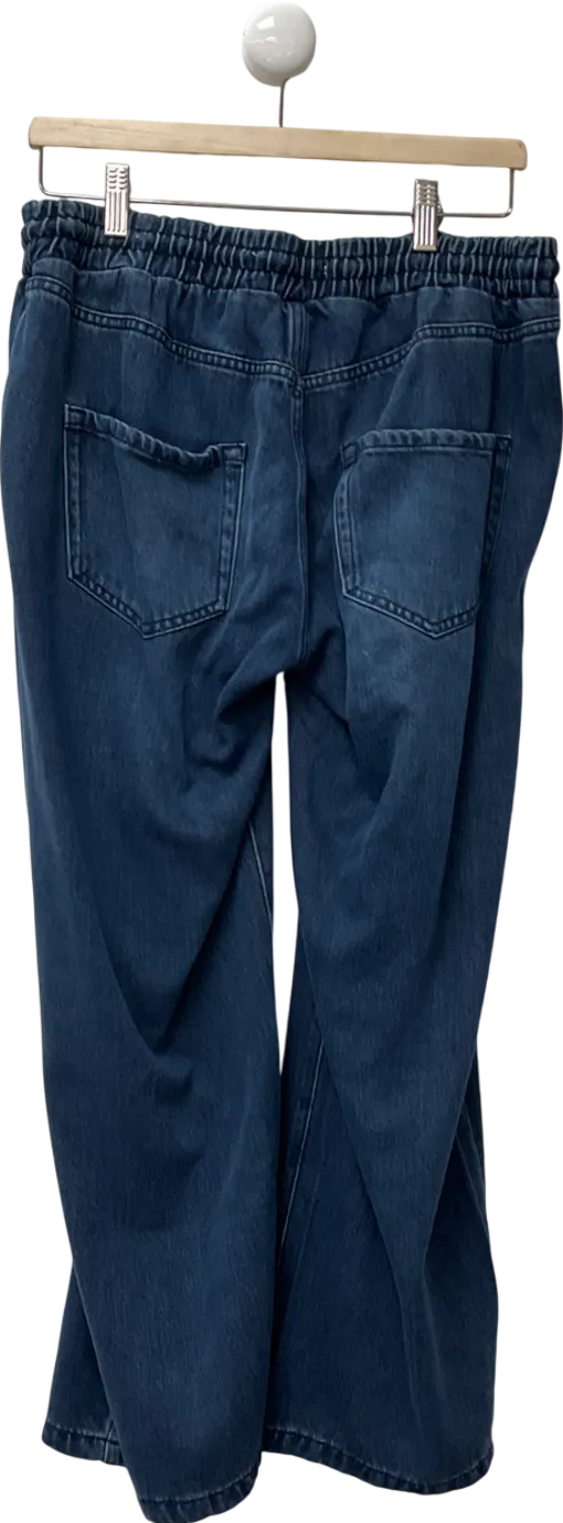 Seraphina Blue Chambray Denim Trousers UK 10