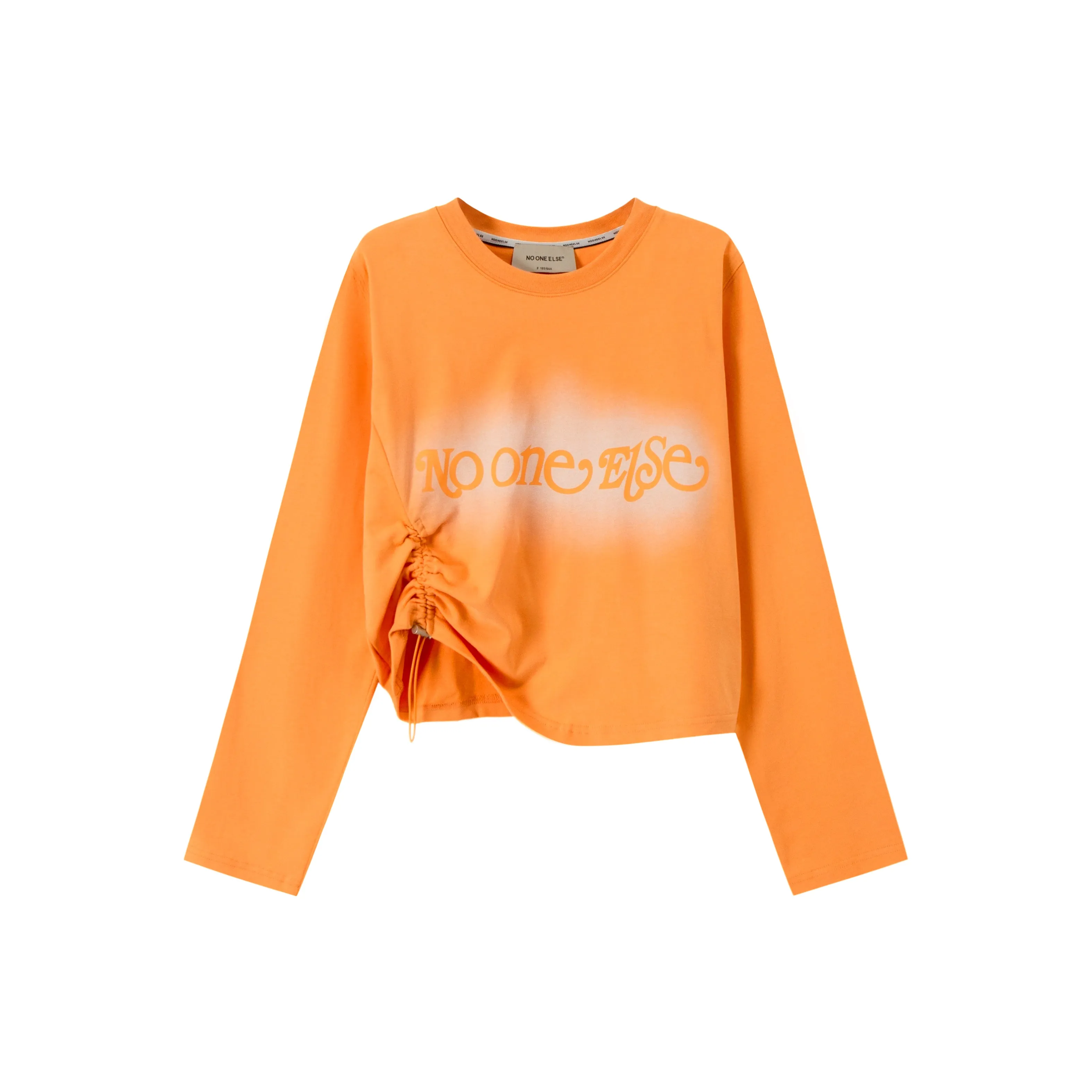 Side Ruched Round Neck T-Shirt