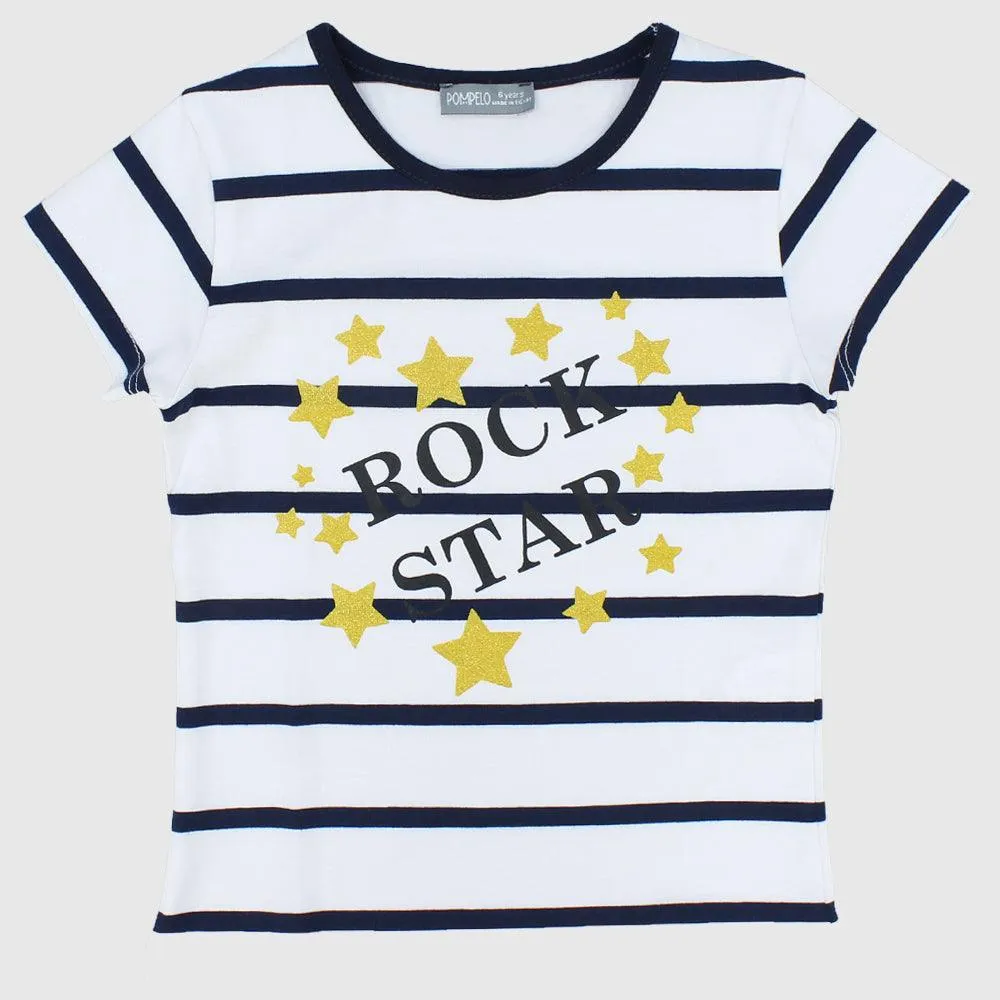 Striped Short-Sleeved T-Shirt
