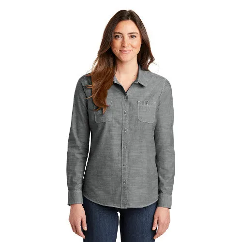 Whimbrel Ln. Port Authority® Ladies Slub Chambray Shirt LW380