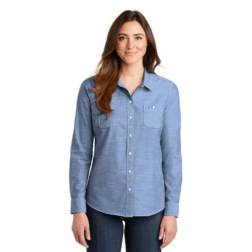 Whimbrel Ln. Port Authority® Ladies Slub Chambray Shirt LW380